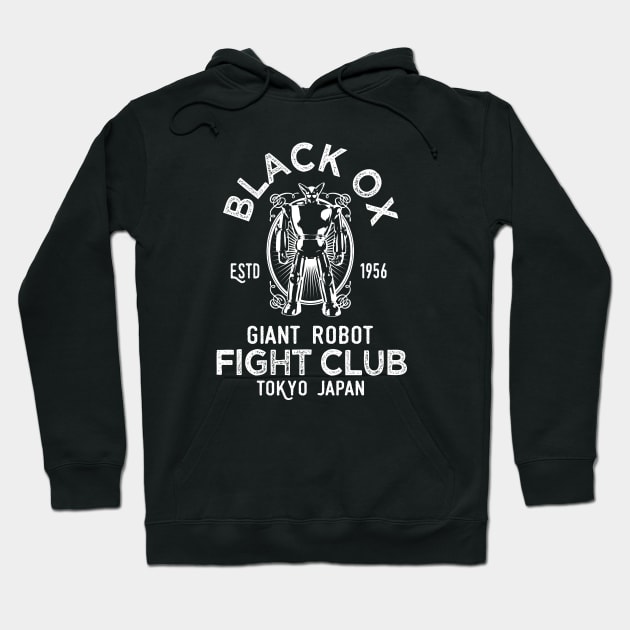 BLACK OX - giant robot fight club 2.0 Hoodie by KERZILLA